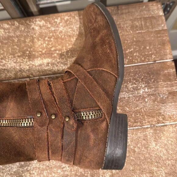 Suede and leather boot size 7 In good condition - Picture 4 of 7